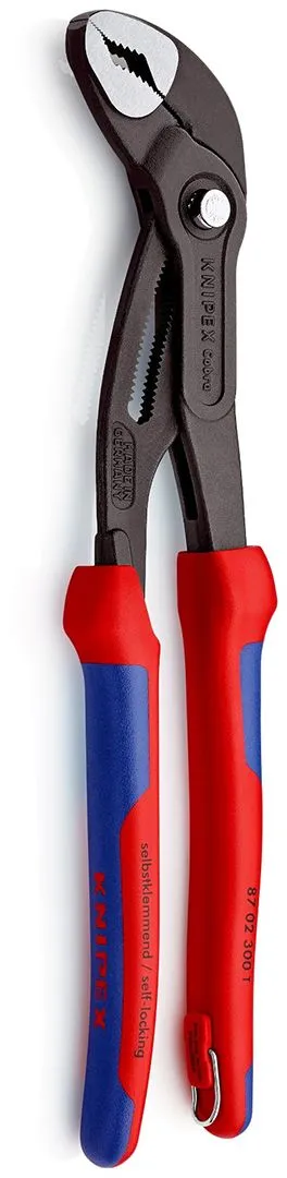 Knipex papagaj klešta Cobra® 300mm sa dodatkom za kačenje (87 02 300 T)