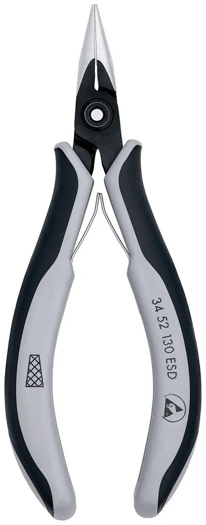 Knipex precizna klešta za elektroniku sa poluokruglim čeljustima 130mm (34 52 130 ESD)