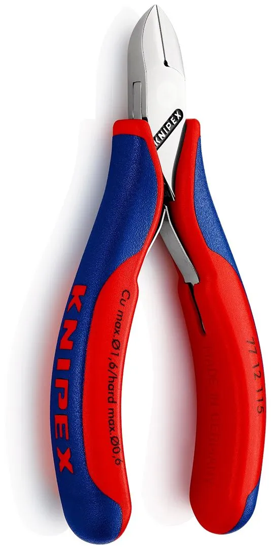 Knipex precizne dijagonalne sečice za elektroniku sa oprugom i stezaljkom za žicu 115mm (77 12 115)