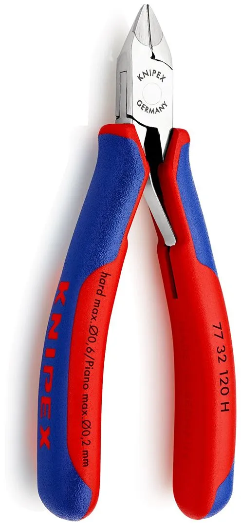 Knipex precizne dijagonalne sečice za elektroniku sa umetnutom oštricom od tvrdog metala 120mm (77 32 120 H)