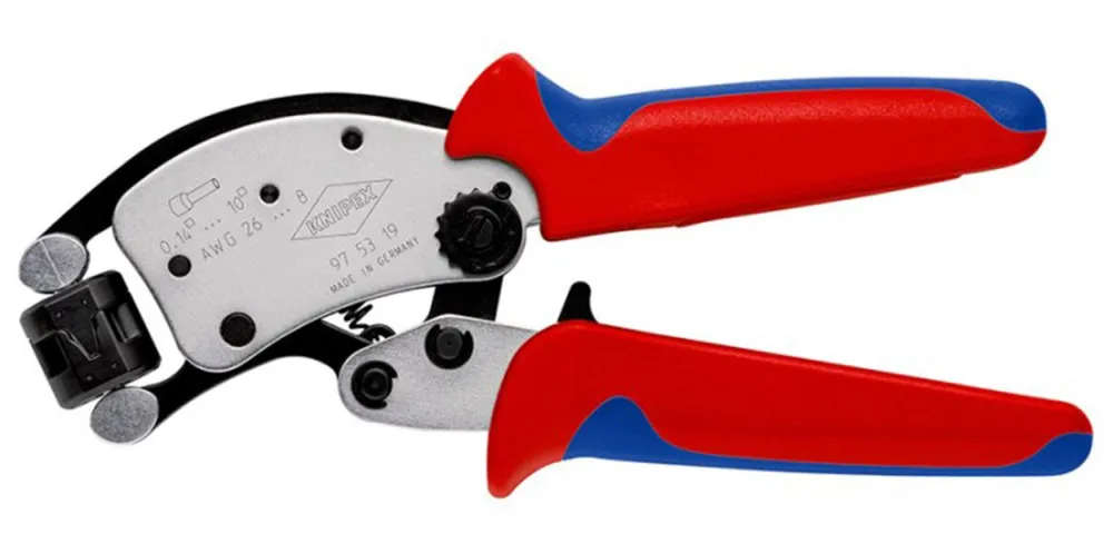 Knipex Twistor® T samopodešavajuća klešta za hilzne sa rotirajućom glavom 0.14 - 10 mm² (97 53 19)