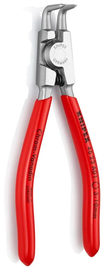 Kriva hromirana Knipex zeger klešta za spoljašnje sigurnosne prstenove 125mm - pod 90° (46 23 A01)