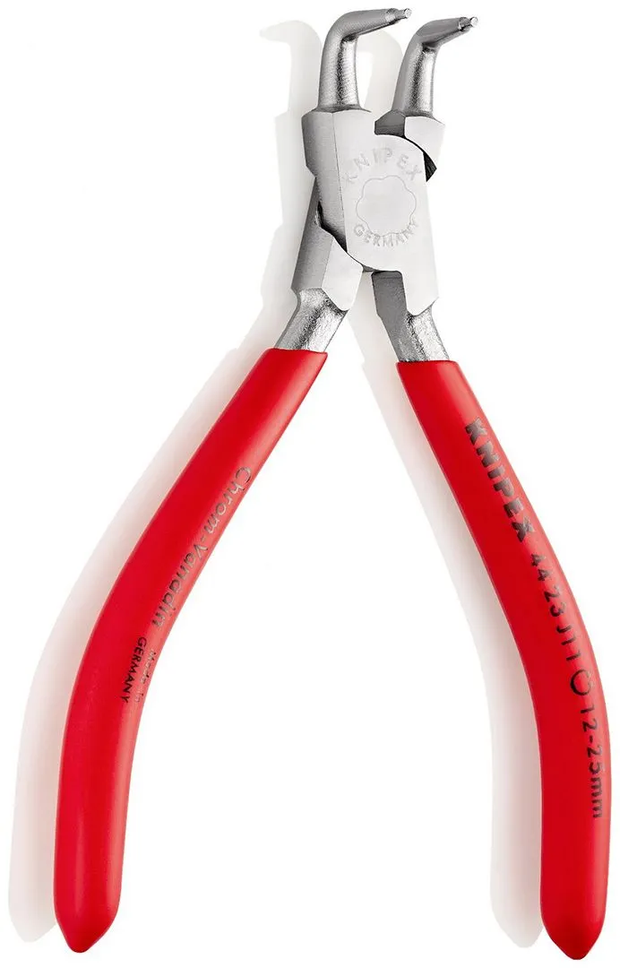 Kriva hromirana Knipex zeger klešta za unutrašnje sigurnosne prstenove 130mm - pod 90° (44 23 J11)