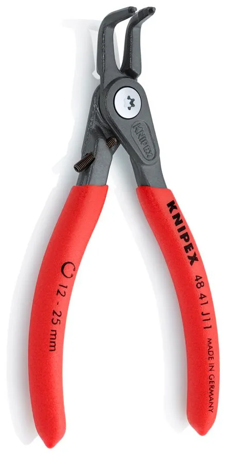 Kriva Knipex zeger klešta za unutrašnje sigurnosne prstenove sa graničnikom 130mm - pod 90° (48 41 J11)