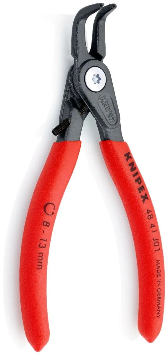Kriva Knipex zeger klešta za unutrašnje sigurnosne prstenove sa graničnikom 130mm - pod 90° (48 41 J01)