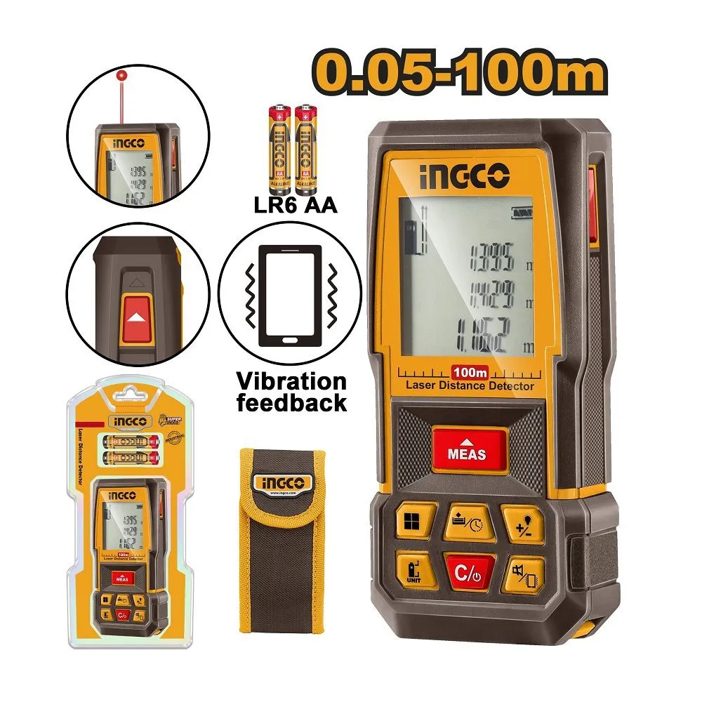Laserski daljinomer 100m INGCO HLDD1008