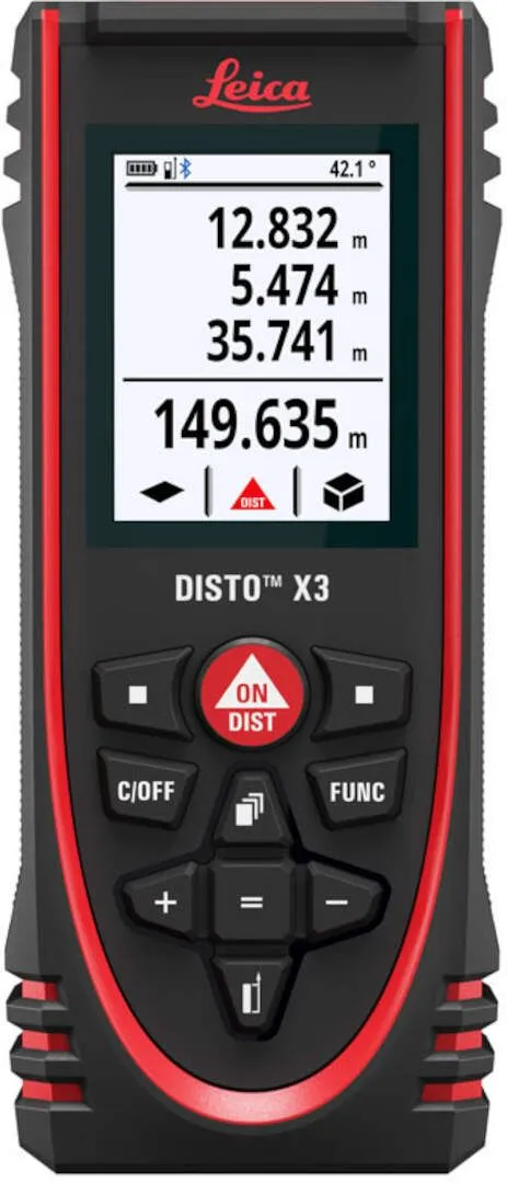 Laserski daljinomer Leica Disto X3 sa Bluetooth funkcijom (850833)