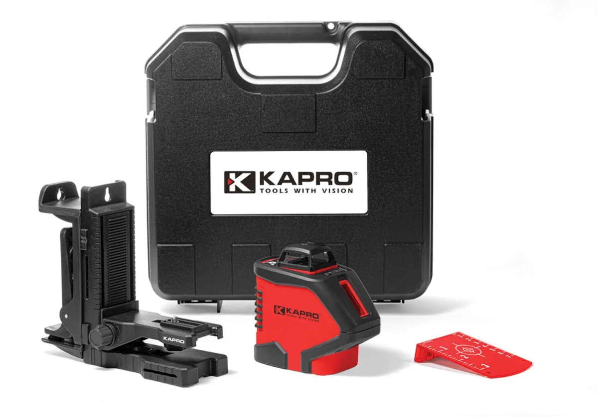 Linijski laser 2 linije i 2 tačke - 30m domet KAPRO 962R ProLaser u koferu - crveni zrak (K962R)