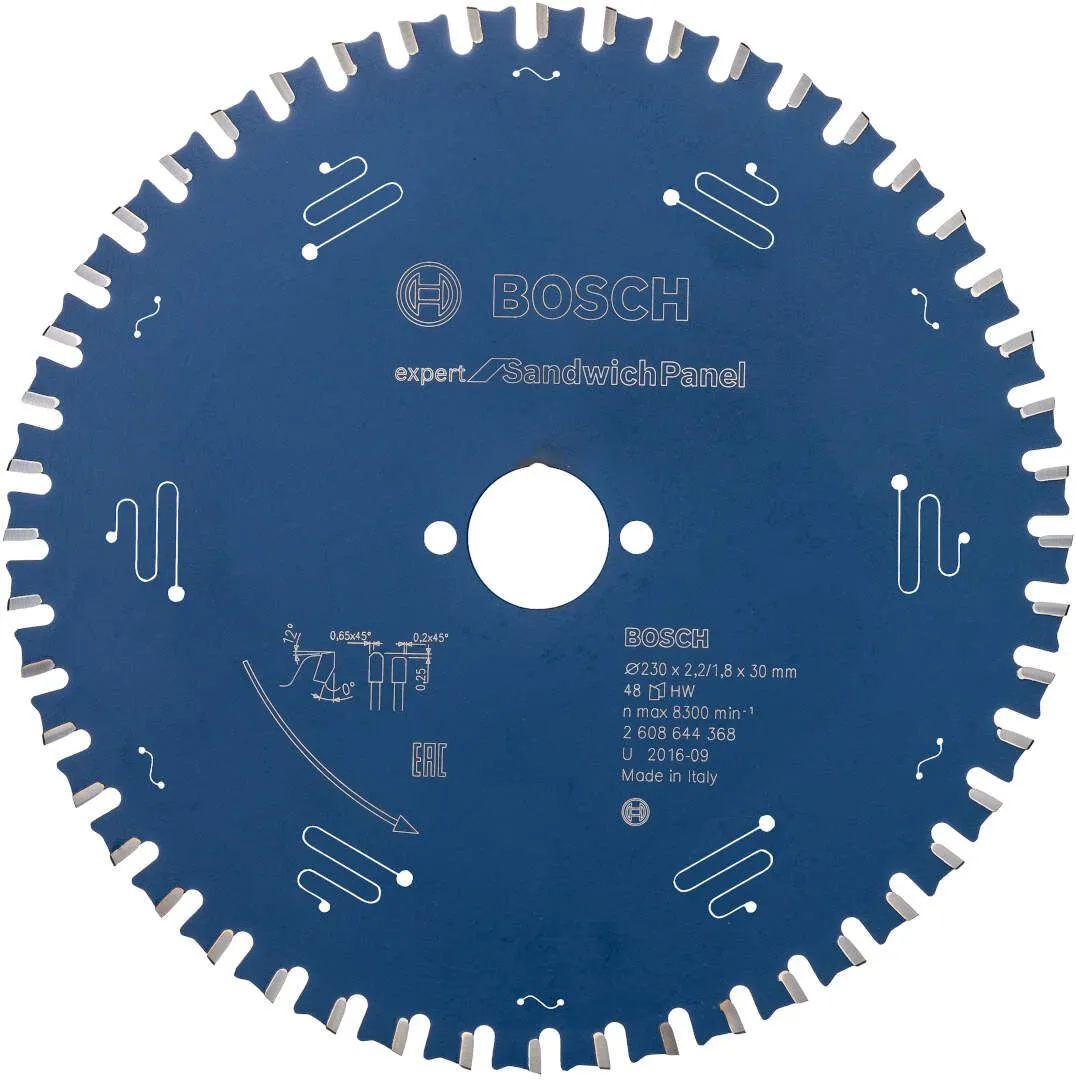 List testere za sendvič panele 230 x 2,0/1,6x30mm, 48 Bosch Expert for SandwichPanel - 2608644368
