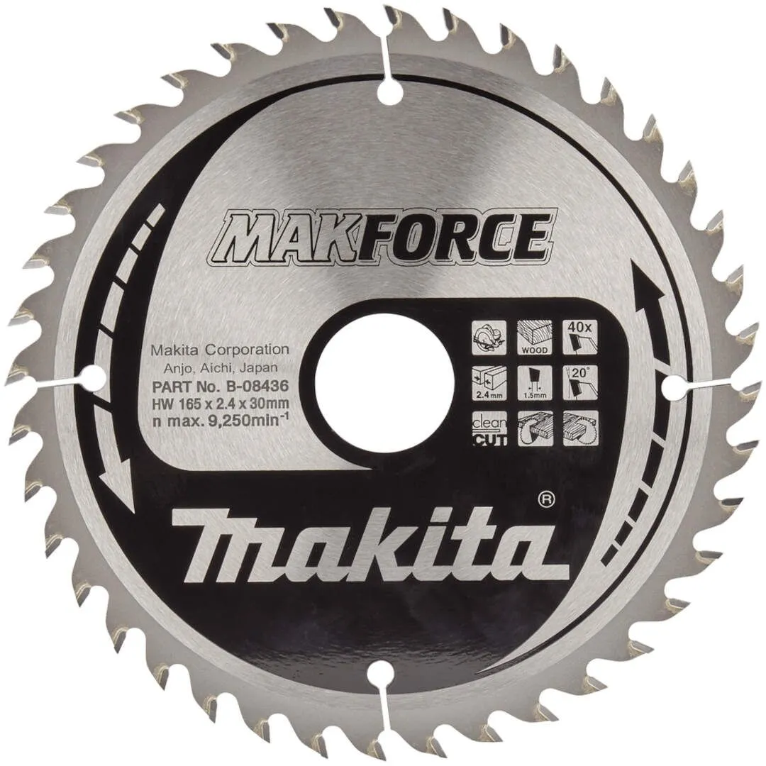 List za testeru od tvrdog metala, MAKForce, sa 40 zubaca Makita B-08436