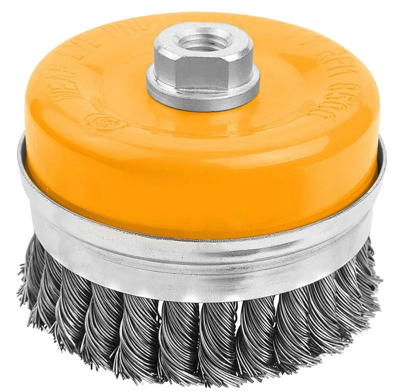 MAŠINSKA ČETKA LONČASTA ČELIČNA UPLETENA HEAVY DUTY 75mm - Tolsen 77513