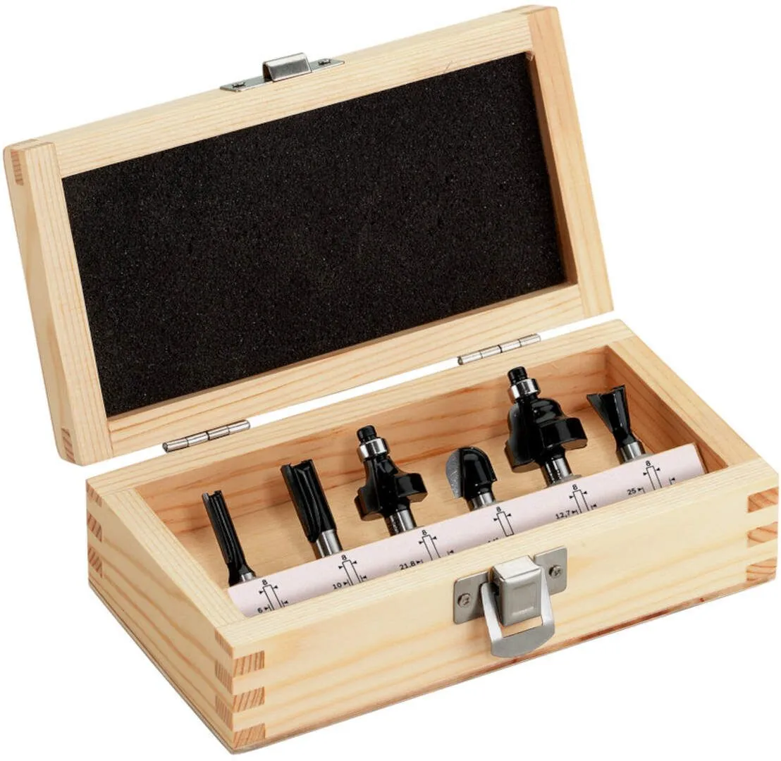 Metabo 6-delni set glodala prihvat 8 mm (631040000)