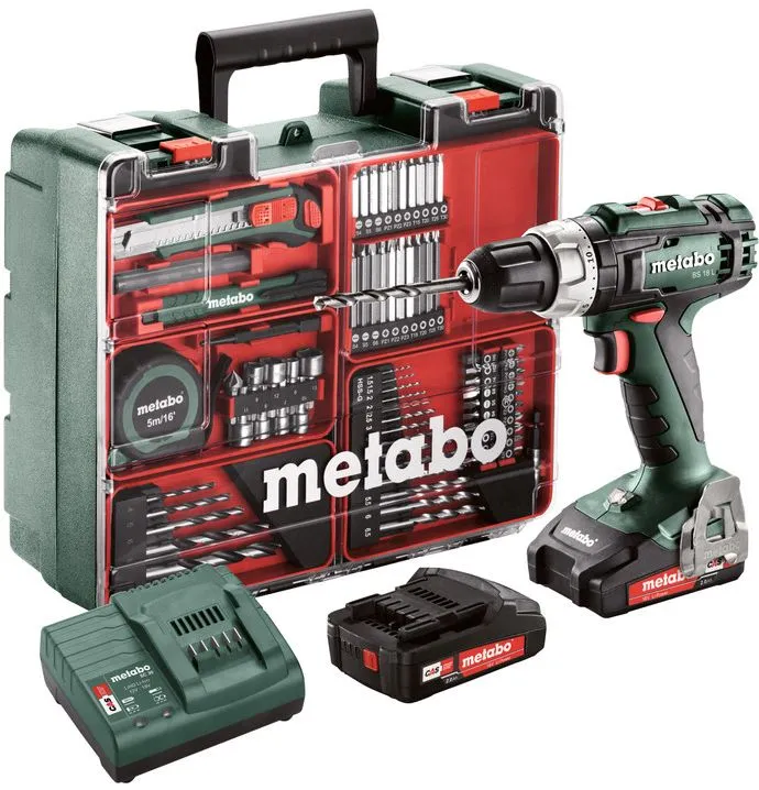 Metabo akumulatorska bušilica - odvrtač BS 18 L Set sa priborom (602321870)
