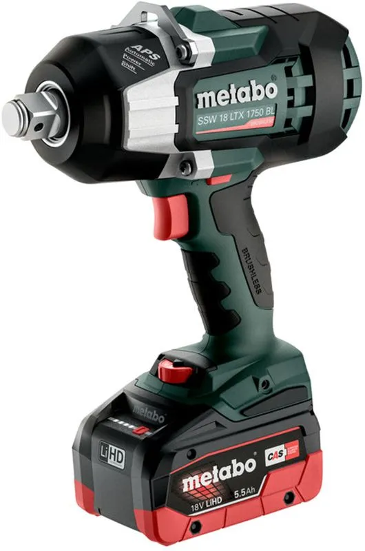 Metabo akumulatorski udarni odvrtač SSW 18 LTX 1750 BL 18V; 2x5,5Ah (602402660)