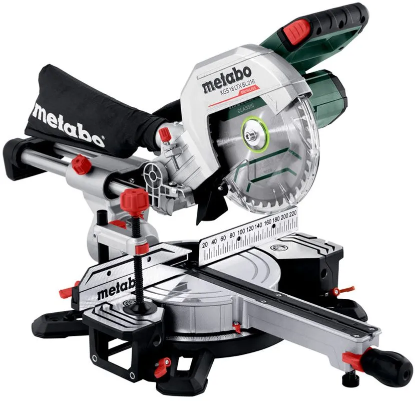 Metabo KGS 18 LTX BL 216 stacionarna kružna potezna testera /potezni ger/ 216mm Solo; bez baterije i punjača (614216850)