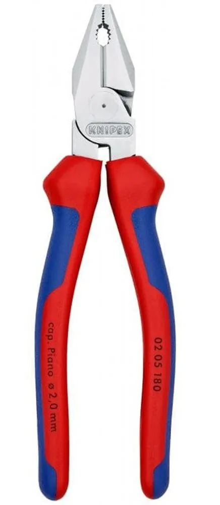 Ojačana Knipex kombinovana klešta 180mm - hromirana (02 05 180)