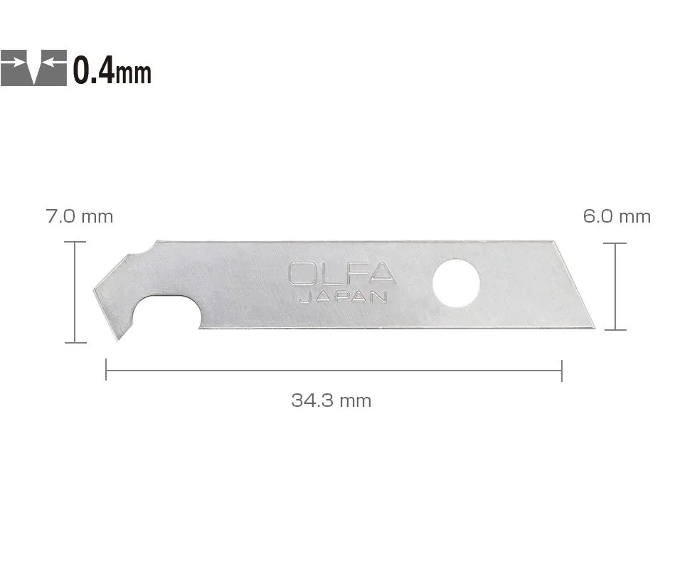 OLFA KB4-P/5 nožići za skalpel za rezanje stakla 4mm - pakovanje od 5 komada; za model AK-4