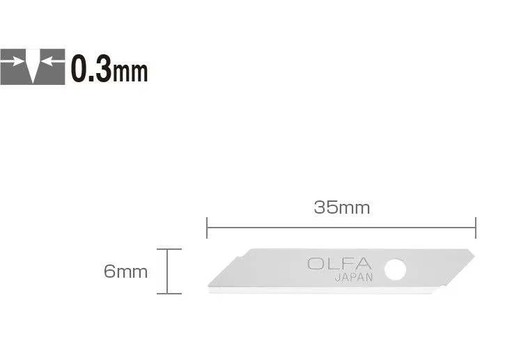 OLFA TSB-1 nožići za skalpel TS-1 - 9mm; pakovanje od 5 komada
