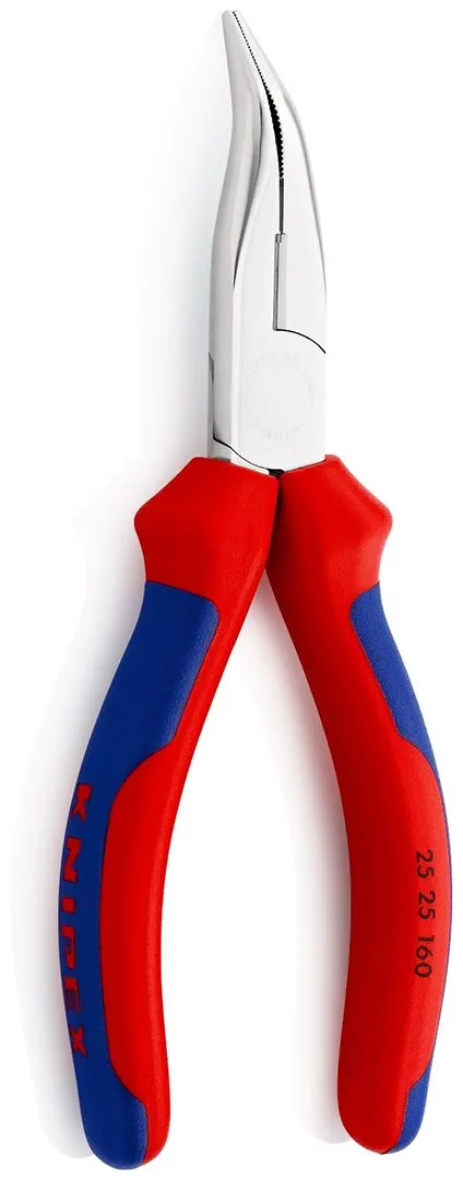Špic klešta kriva 160mm Knipex - hromirana (25 25 160)