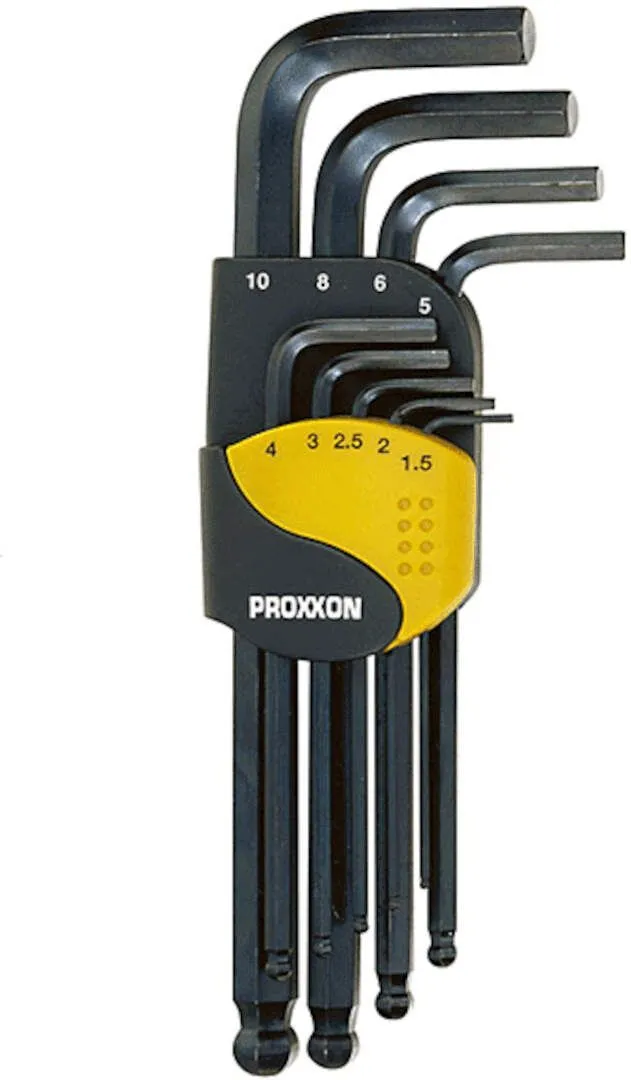 Proxxon 9-delni set imbus ključeva sa kuglicom 1,5 - 10 mm (23946)
