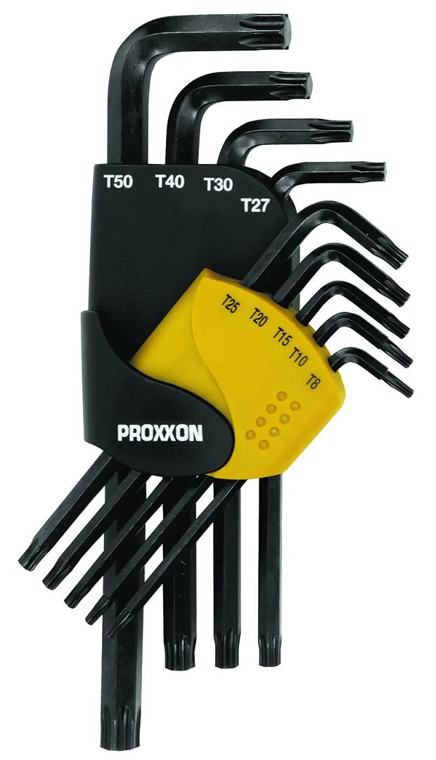 Proxxon 9-delni set Torx ključeva TX8 - TX50, 23944