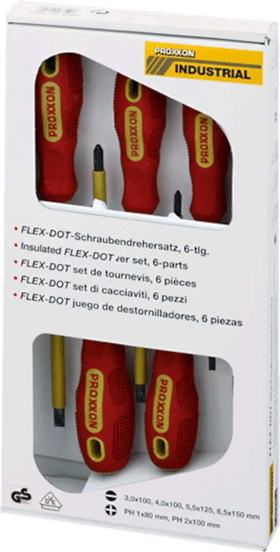 Proxxon, set FLEX-DOT VDE izolovanih odvijaca; 6 komada (22630)