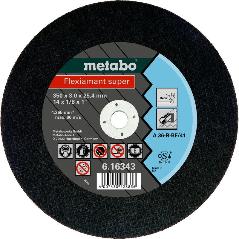 Rezna ploča za inox za tremilice 350x3,0x25,4mm Metabo Flexiamant super (616343000)