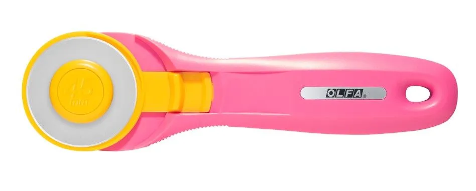 Rotacioni skalpel Olfa RTY-2/C/PIK; 45mm nož - Pink boja