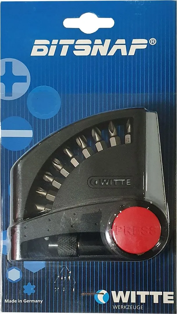 Set bitova lepeza 10 bitova + magnetni nastavak; BITSNAP PRO - Witte