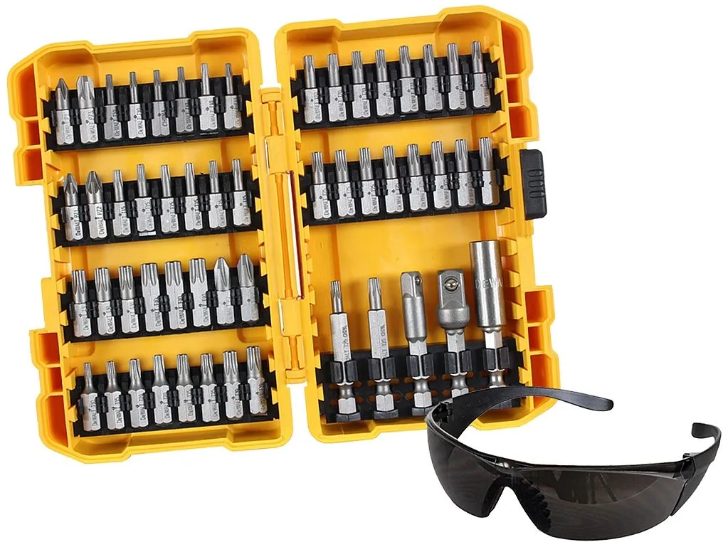 Set bitova + zaštitne naočare DeWalt DT71550