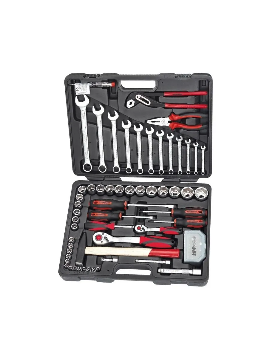 Set nasadnih ključeva 1/2" + 1/4" i ručnog alata 88-delni HM Müllner (6088)