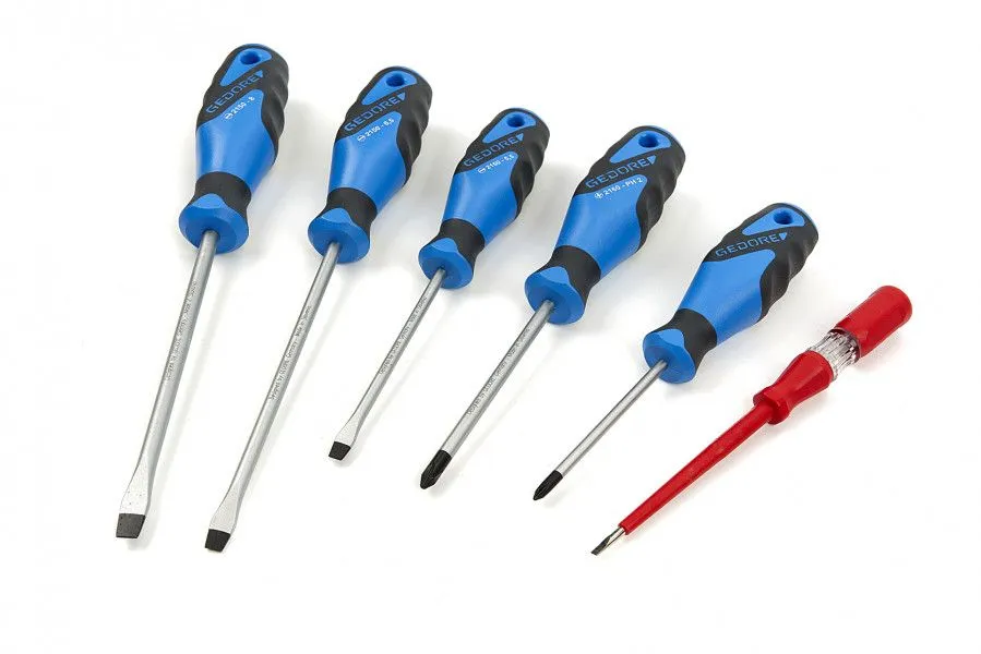 Set odvijača 6-delni sa ispitivačem napona GEDORE (C 2150-2160 PH-06)