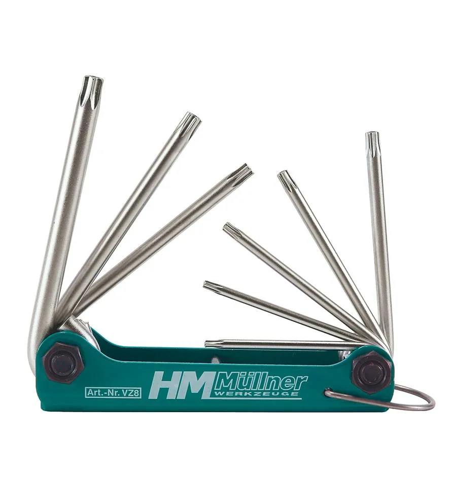 Set torx ključeva sa rupom 8-delni HM Müllner (VZ8)