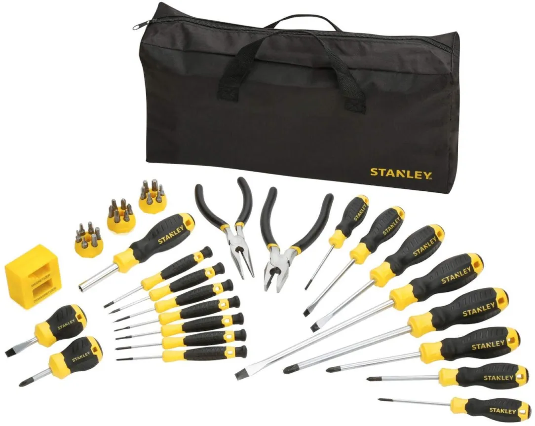 Stanley 39-delni set odvijača u torbi sa kombinovanim i špic kleštama (STHT0-62114)