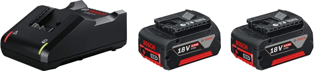 Starter set 2 x baterija Bosch GBA 18V 4,0 Ah + punjač GAL 18V-40 (1600A019S0)