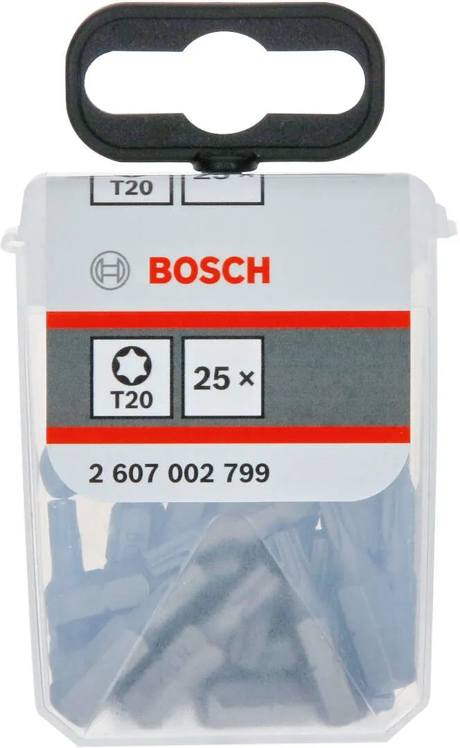 T20 25mm Torx bitovi u Tic Tac pakovanju 25kom Extra Hard Bosch - 2607002799
