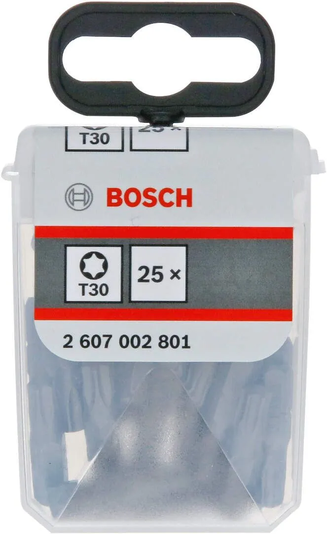 T30 25mm Torx bitovi u Tic Tac pakovanju 25kom Extra Hard Bosch - 2607002801