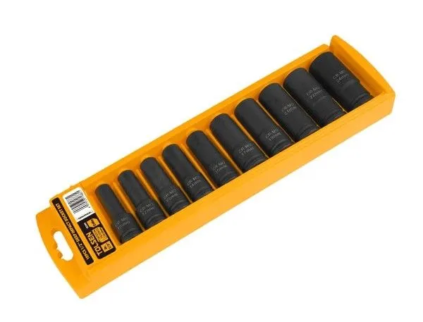 Tolsen 10-delni set udarnih nasadnih ključeva - duboki 10-24mm (18296)