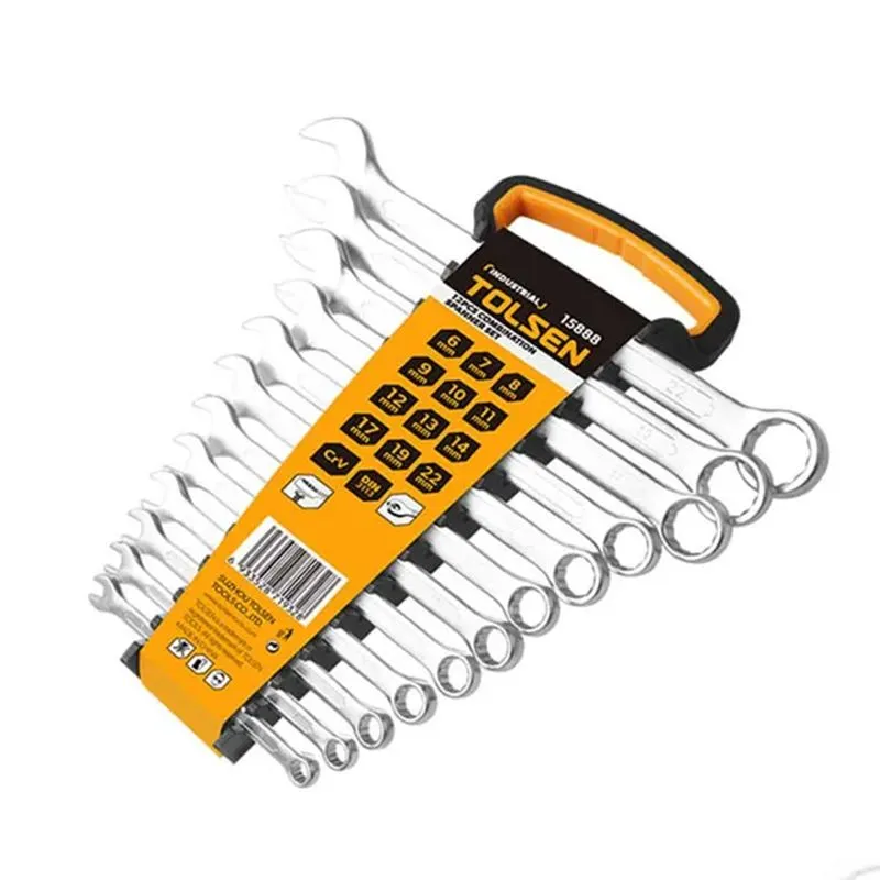 Tolsen 12-delni set kombinovanih ključeva 6-7-8-9-10-11-12-13-14-17-19-22mm - Industrial (15888)