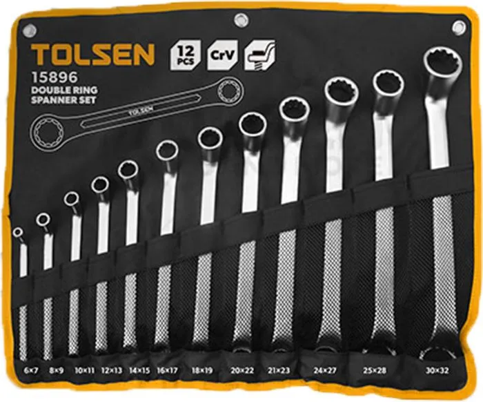 Tolsen 12-delni set okastih ključeva 6-32mm (15896)