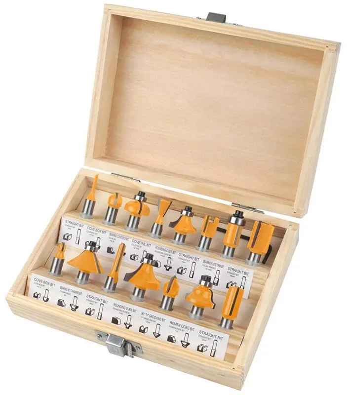 Tolsen 15-delni set karbidnih glodala (75681)