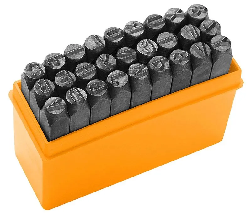 Tolsen 27-delni set slova za utiskivanje u metal, 3mm (25101)