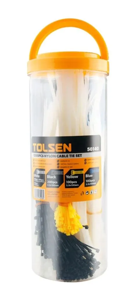 Tolsen plastične vezice - pakovanje od 1200 komada (50140)