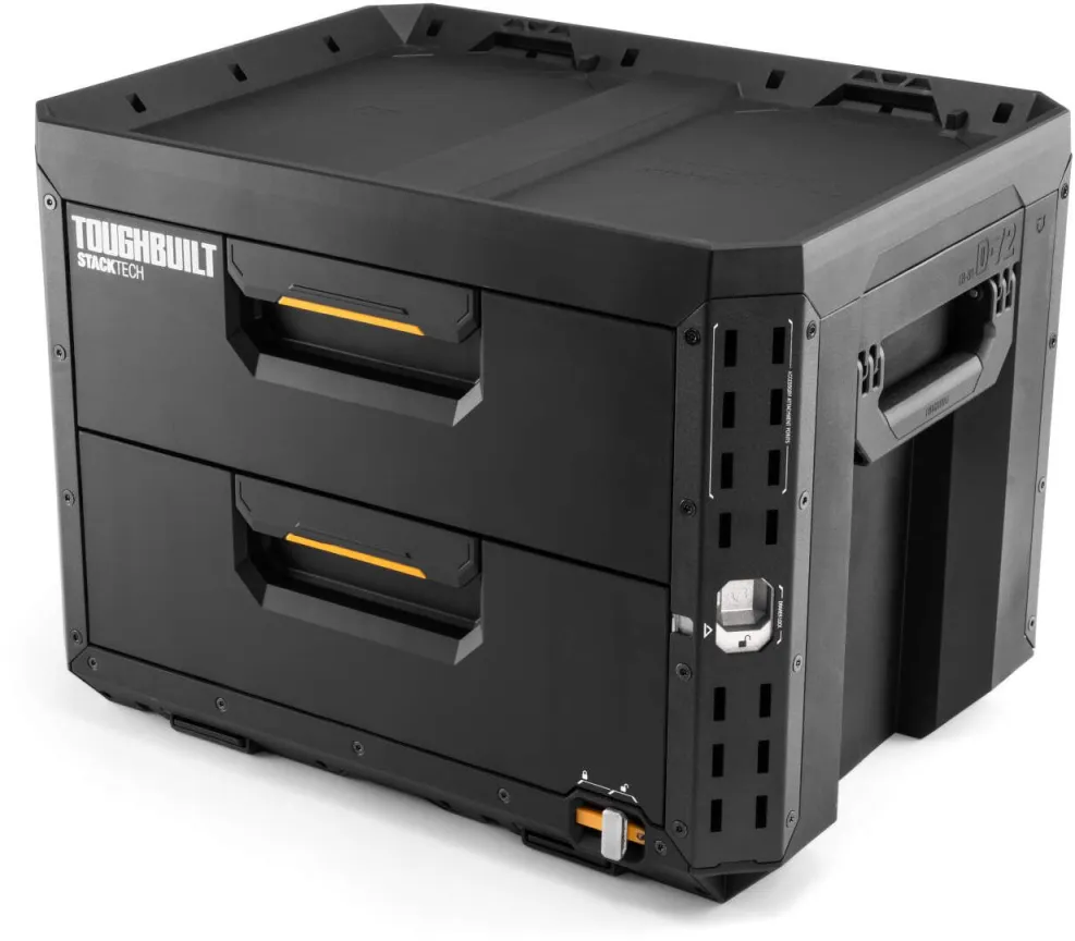 TOUGHBUILT StackTech™ velika kutija za alat sa 2 fioke i zaključavanjem TB-B1-D-72