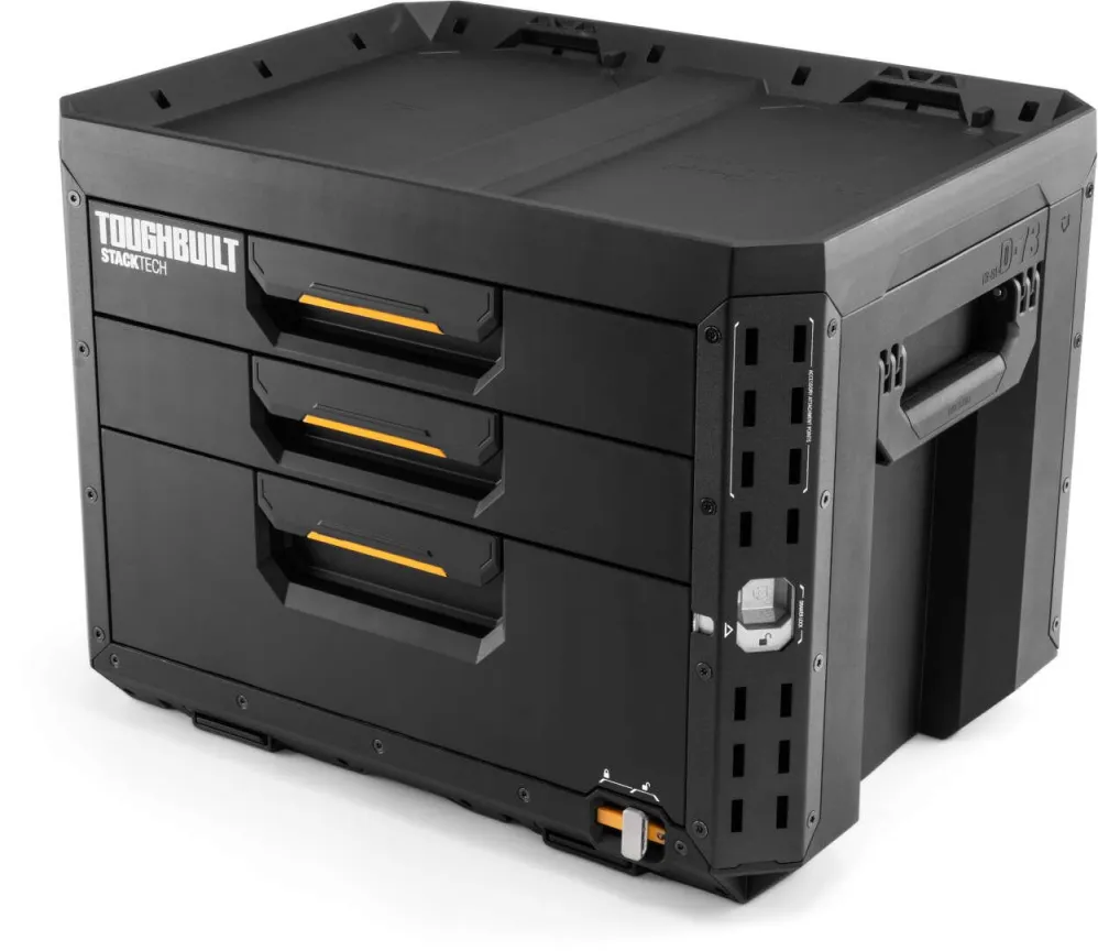 TOUGHBUILT StackTech™ velika kutija za alat sa 3 fioke i zaključavanjem TB-B1-D-73