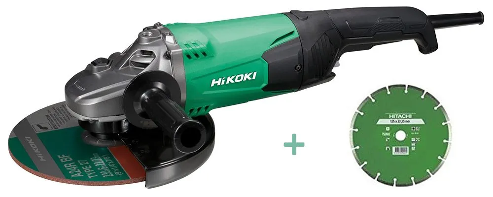 Ugaona brusilica velika Hikoki G23SW2-W7Z; 2200W; 230mm + dijamantska rezna ploča