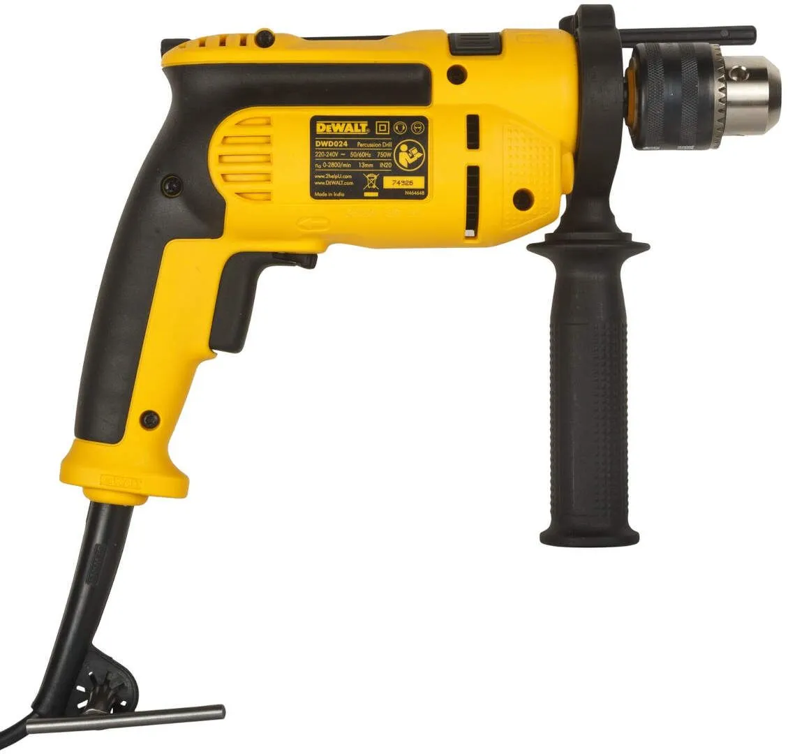 Vibraciona bušilica DeWALT DWD024; 750W, futer sa ključem 1,5-13mm