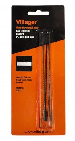 Villager testere za modelarsku testeru SSV 7050 RS - pakovanje set 5/1 PL-18T-133 mm (065937)