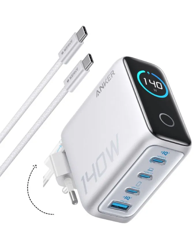 Adapter Anker 140W GaN Silver