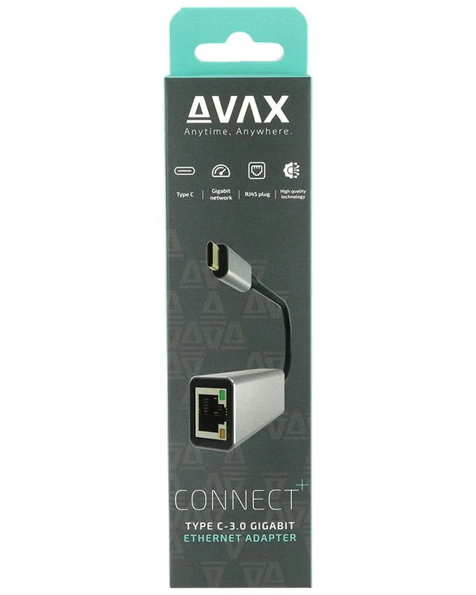 Adapter AVAX Connect+ AD604 / Type C 3.0 to Gigabit Ethernet
